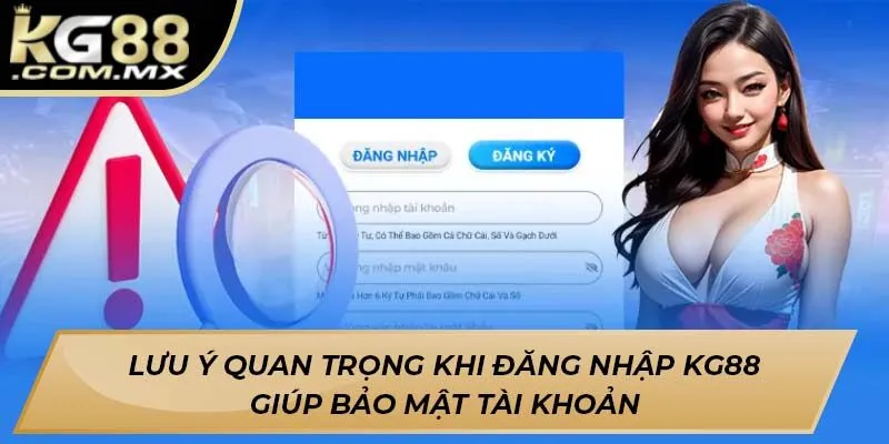 Lưu ý quan trọng khi đăng nhập KG88 giúp bảo mật tài khoản